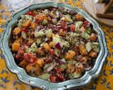 Une image de l'étape 17 de Salade de quinoa au melon, concombre, tomates et oignon rouge.