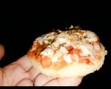 A picture of step 1 of Idli pizza  tasty and healthy.