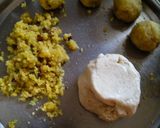 A picture of step 2 of Kesar Pista Ghari.