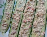 A picture of step 3 of 1 bite cucumber 🥒 salad.