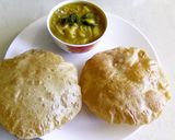 A picture of step 11 of Wheat poori with potato masala.