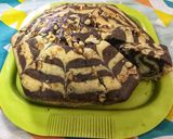 A picture of step 11 of Marble cake (eggless).
