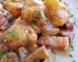 Foto del paso 14 de la receta: Coliflor rebozada en salsa con champiñones y panceta a la pimienta