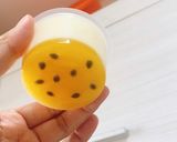 Hình bước làm 5 của món Thạch sữa chua chanh dây