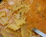 A picture of step 5 of Lasagna Soup.