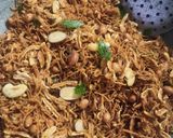 A picture of step 4 of Rajgira or Amarnath Sev Farali Chivda.
