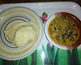 A picture of step 12 of Semovita and egusi soup.