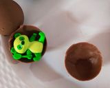A picture of step 6 of Chocolate kaju katli with surprising chocolates sphere.