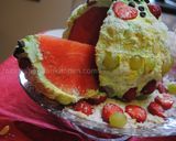 A picture of step 19 of No bake watermelon cake.