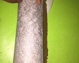 A picture of step 7 of Chocolate Swiss roll cake.