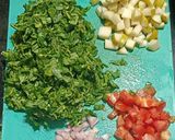 A picture of step 1 of Nashpati Methi Subji.