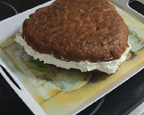 Foto del paso 6 de la receta: Tarta corazón, bizcocho de yogurt de limón... Locura chocolate y frutas