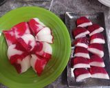 Foto langkah ke 5 dari resep Agar-agar santan merah putih.