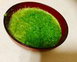 A picture of step 1 of Masala buttermilk (Spinach,Coriander and mint).