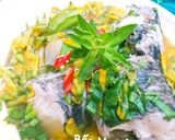 Hình bước làm 6 của món Canh chua cá lóc đồng nấu bông điên điển
