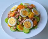Hình bước làm 5 của món SALAD cá ngừ hộp sốt dầu giấm