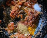 A picture of step 6 of Stuffed Karele or Bitter Gourd with Chicken Qeema in Kashimiri style.