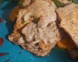 Foto del paso 1 de la receta: Lonjas de cerdo deshidratadas con vinagre & juliana pimentón