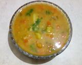 A picture of step 7 of Chana dal vegetable curry.
