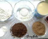 A picture of step 1 of Mississippi Mud Cake.