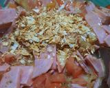 Foto del paso 4 de la receta: Tarta de huevo, jamón, queso y tomate