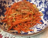 A picture of step 6 of Japanese Carrot Fry with Salty Fishegg.