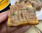 รูปขั้นตอนการทำที่ 2 ของ ขนมปังหน้าหมูกุ้ง. หม้อทอดไร้น้ำมัน🐷🦐🍞