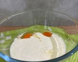 Foto langkah ke 3 dari resep Caramel Cheese Matcha Cake.
