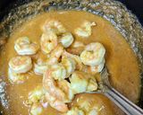 A picture of step 7 of Prawn curry.