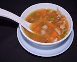 A picture of step 12 of Chicken Hot and Sour Soup.