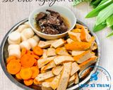 Hình bước làm 2 của món Nui giò heo