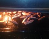 A picture of step 5 of Oven roasted crispy arrow root sticks with buttered onions.