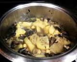 Foto del paso 9 de la receta Crema de patatas con champiñones y garbanzos