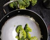 A picture of step 1 of Broccoli Cheddar Cheese Soup.