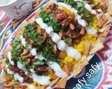 A picture of step 7 of Syrian Chicken Shawarma Fatteh.