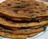 A picture of step 3 of Methi thepla.