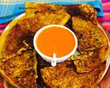 A picture of step 8 of Jowar Masala Chilla.