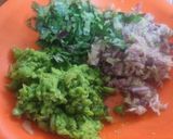 A picture of step 2 of Veggie Wheat crunchies.