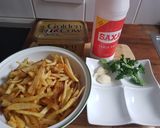 Foto langkah ke 1 dari resep Chips(kentang goreng)garlic butter.