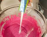 A picture of step 6 of Red Velvet Rava Dhokla.