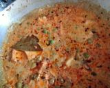 A picture of step 5 of Matar paneer without tomato.