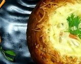 क्रीमी व्हेजी बेक्ड सूप इन ब्रेड बाऊल (creamy veggie baked soup in bread bowl recipe in marathi) रेसिपी स्टेप 9 फोटो 