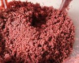 Foto langkah ke 1 dari resep Red Velvet Margarine Pudding Trifle.