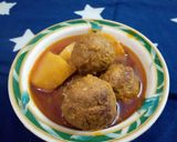 A picture of step 13 of Koftay Aloo.