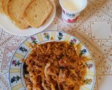 Húsos édeskáposzta gerslivel recept fázis 3 fotója