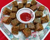A picture of step 15 of Kothimbir Vadi (Cilantro Croquettes).