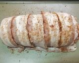 รูปขั้นตอนการทำที่ 7 ของ หมูสับสอดไส้ชีสและพริกเม็กซิกันห่อเบค่อน คีโต