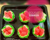 Foto langkah ke 5 dari resep 🍉 Bolkus Semangka Takaran Sendok Newbie🍉.