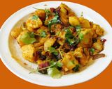 A picture of step 6 of Batata Bhaji(Potato curry).