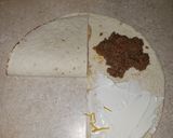 A picture of step 4 of Crunch wrap.